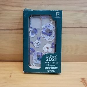 Protect Onn Floral Case For iPhone 13 Pro 10' Drop Protection